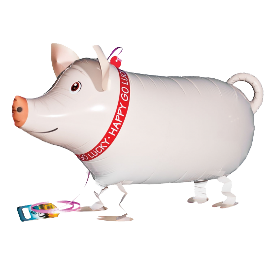 Pig Airwalker Balloon Bunch