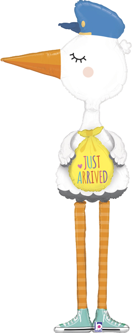 6ft Tall Just Arrived Giant Stork Balloon Bunch