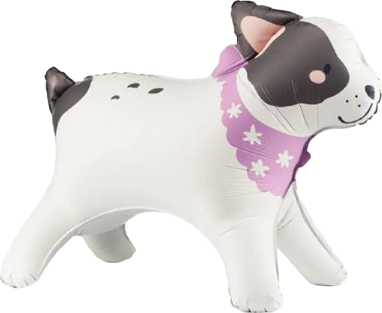 Large Floor Standing French Bulldog Balloon Bunch